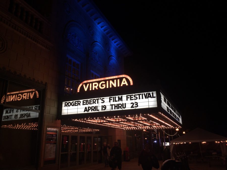 Outside the Virginia Theater on Friday, April 21. The 19th annual Roger Ebert Film Festival runs from April 19 - 23.