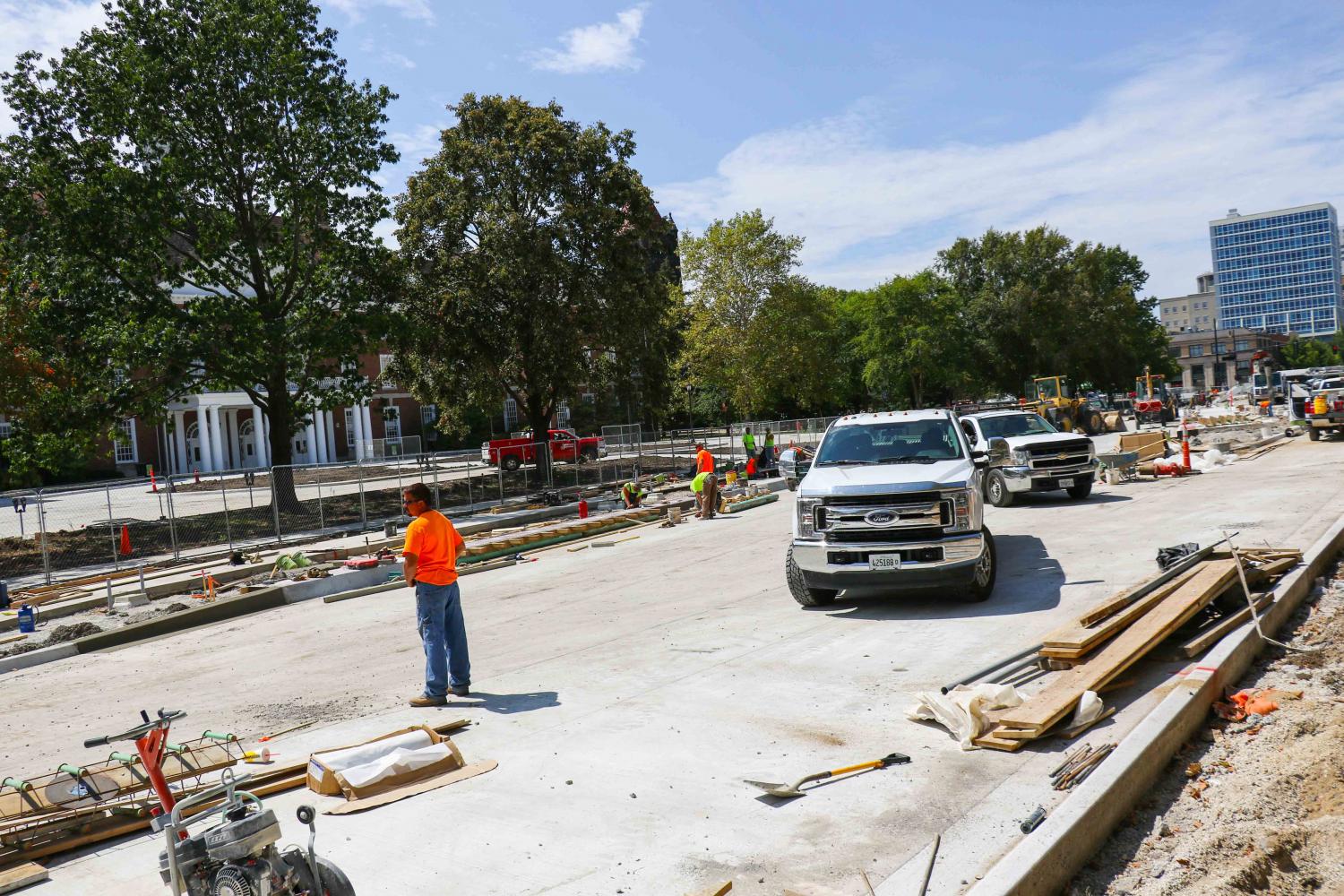 Changes from summer construction can be noticed around campus as students return