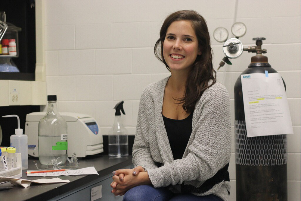 Anna Waller, a PHD graduate student researching a project to end world hunger. She is one of 15 finalist for her project submitted to National Geographic.