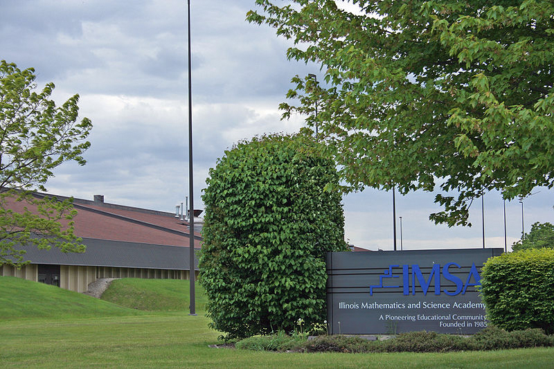 Illinois Mathematics and Science Academy located in  Aurora, IL.