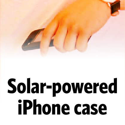 Solar powered iPhone case