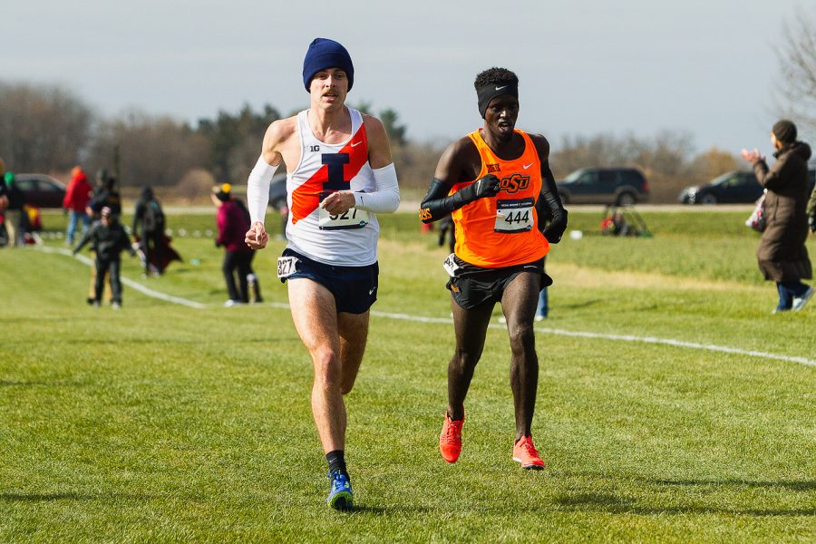 Jon+Davis+became+the+498th+American+to+run+a+sub-four-minute+mile.+Davis+clocked+in+his+mile+at+3%3A58%3A46+at+the+Illini+Classic+on+Saturday%2C+setting+University+records.+