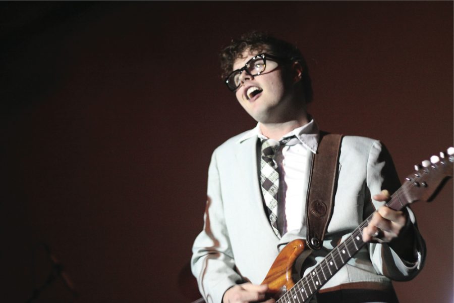 Elsinore as Buddy Holly at the 19th annual Great Cover-Up benefit concert on Jan. 17, 2010, at the Highdive in Champaign.
