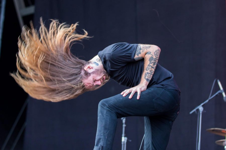 While She Sleeps performing at Rock’n’heim 2015 in Hockenheimring, Germany.
