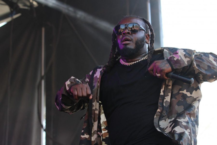T-Pain performs at the Spring Jam 2018 on Sunday.