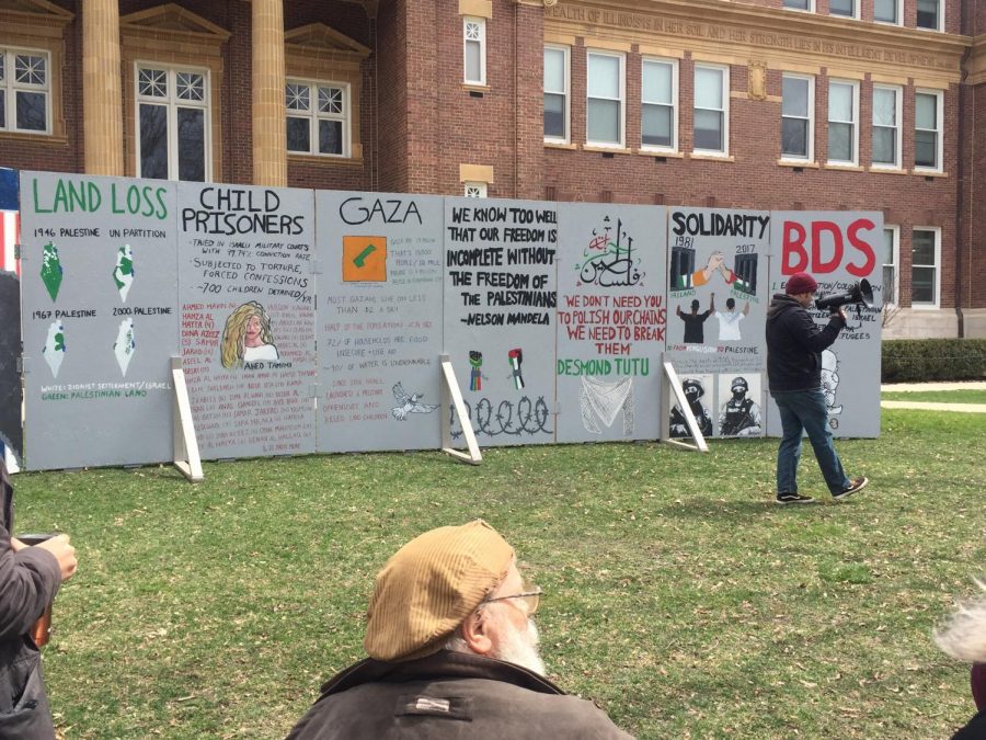 Panels of protest that took place on the Main Quad on Monday.