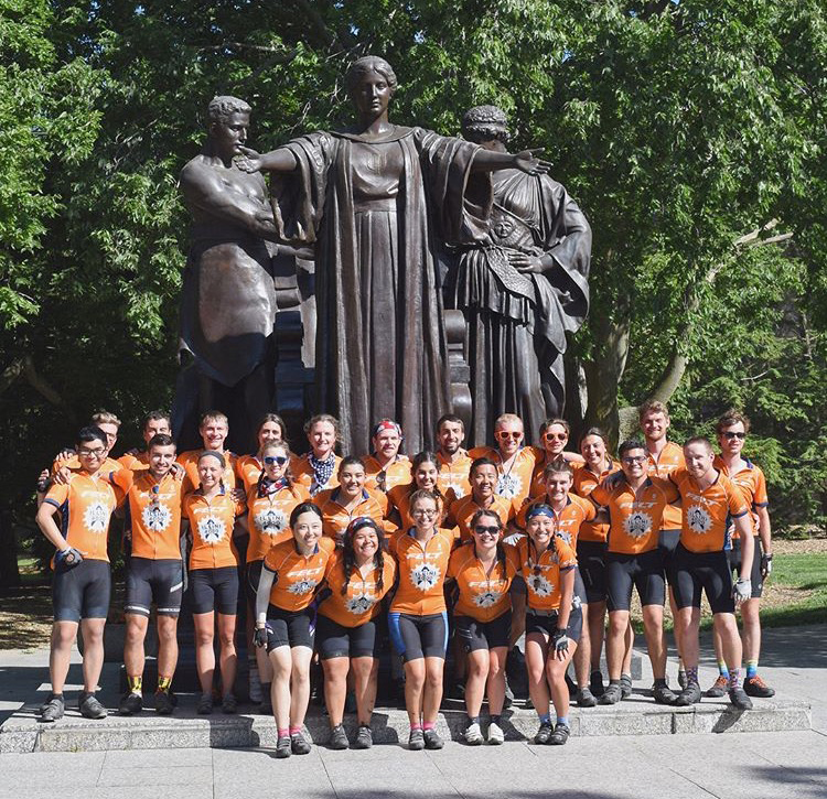 On Tuesday, June 5, the University will hold a reception at 3 p.m. to welcome the Illini 4000 team back to campus. Illini 4000 is non-profit organization dedicated to biking across the country in order to raise money for cancer research.
