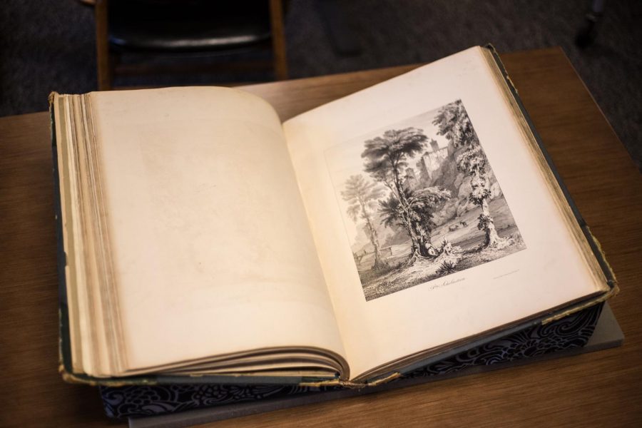 Sketches in Italy, a collection of picturesque sketches, at the Rare Book & Manuscript Library on July 9, 2018.