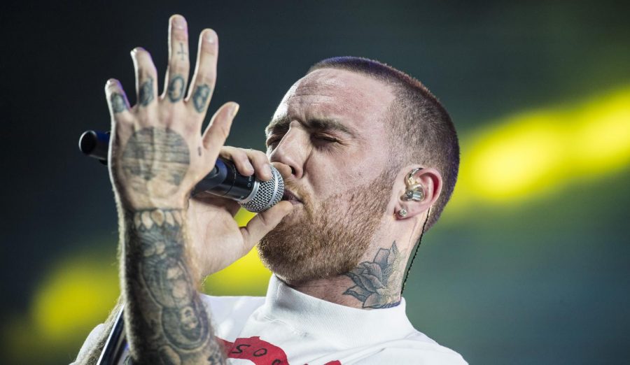 Malcolm James McCormick, aka Mac Miller, sings onstage at the Coachella Music and Arts Festival in Indio, California, on April 14, 2017. Miller was found dead inside his Los Angeles home Friday due to a drug overdose.