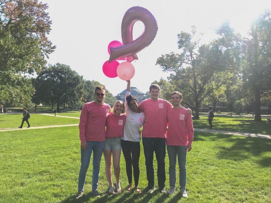 Pink Week is dedicated to breast cancer awareness. Colleges Against Cancer is hosting fundraising events during the week as part of its plans for Breast Cancer Awareness Month. 