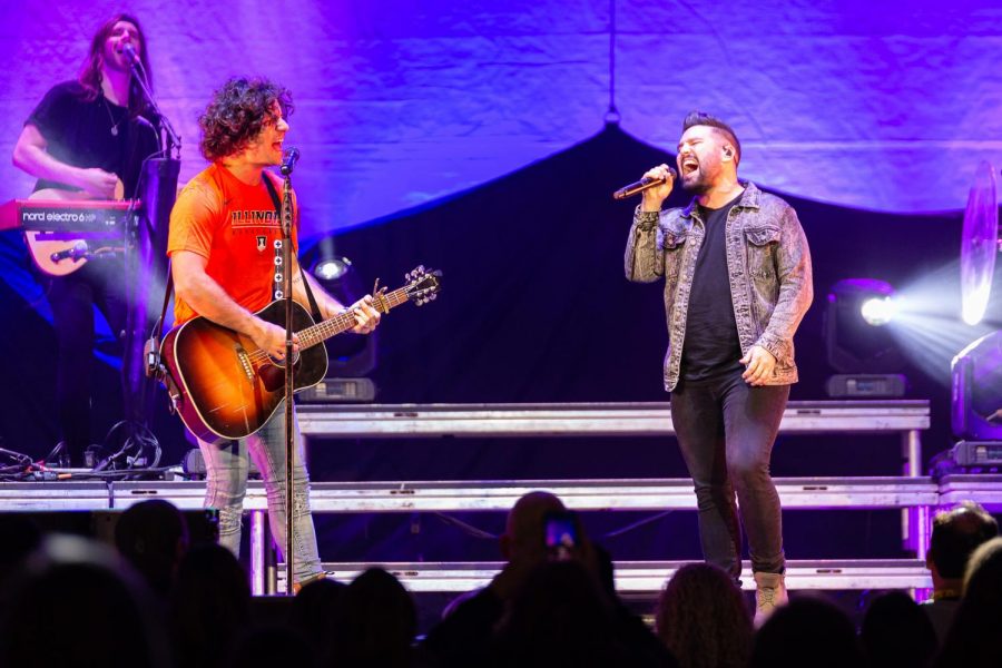 Country music duo Dan and Shay open for Chris Young on the Losing Sleep World Tour at State Farm Center on Saturday, Oct. 27, 2018.