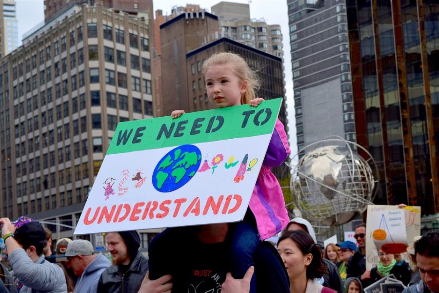 A young protester holds a sign during March For Science Protest. Columnist Cole notes the importance of paying attention to the roots of the Nationalist movements at home and abroad.
