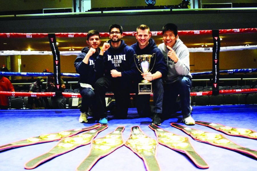 The Illini Boxing Club wins the United States Intercollegiate Boxing Association Men’s Team National in March. Seven Illini walked away with a championship belt during the USIBA Annual National Boxing Championships on March 22. 
