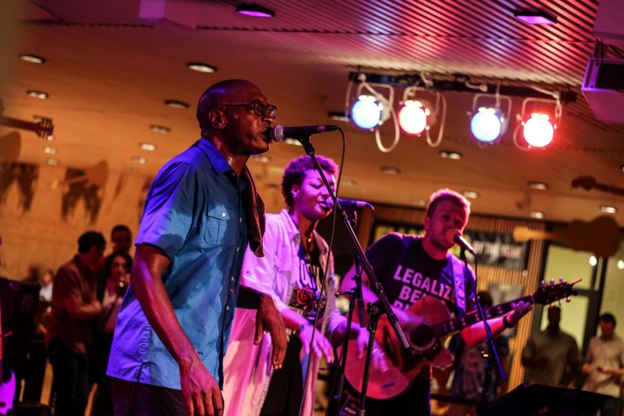 Brandon T. Washington and friends perform at the Krannert Center for the Performing Arts on Saturday. The annual guitar festival hosts a variety of acts which draw crowds from all around the C-U community.