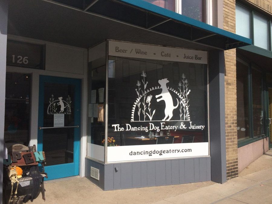 The Dancing Dog Eatery and Juicery is located at 126 W. Main St. in Urbana. The restuarant serves as one of the many vegan options in the area. 
