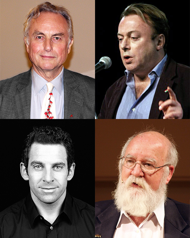  The Four Horsemen of the Non-Apocalypse: Richard Dawkins, Christopher Hitchens, Daniel Dennett, Sam Harris.