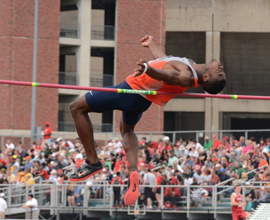 Senior Jonathan Wells clears the high jump bar during the Big Ten Championships in May 2015. Following six All-American recognitions, Wells reflects on the challenges amid his success.