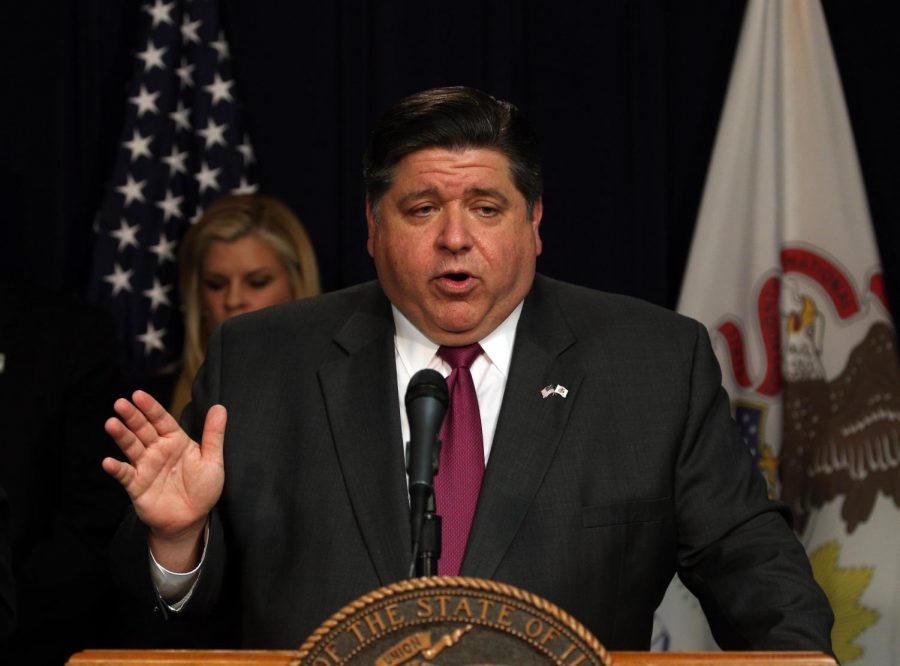 Illinois Gov. J.B. Pritzker announces all K-12 schools statewide will be closed beginning Tuesday, in an effort to curtail the spread of COVID-19.
