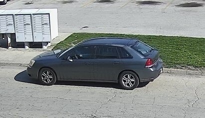 A photo of the car believed to be involved in the shooting on Saturday.