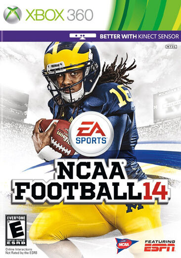 The cover for the NCAA 14 videogame by EA Sports.