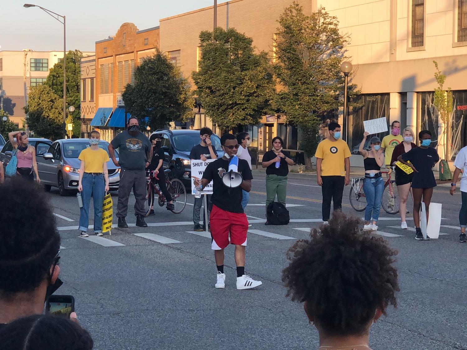 Demonstrators protest reinstatement of Urbana Police Department chief