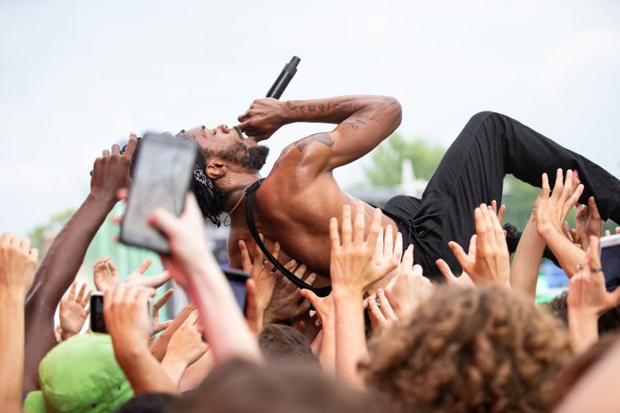 Artist JPEGMAFIA performs live at the Pitchfork Music Festival on July 21, 2019.