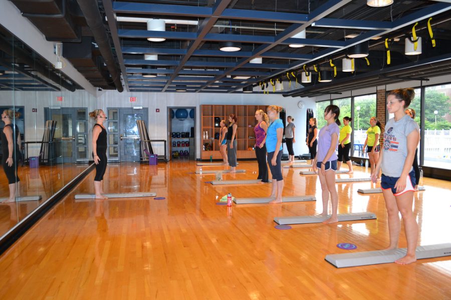 An instructor leads a BeamWork class as part of CHAARG activities on Aug. 23, 2017. BeamWork helps develop strength of mind and body.