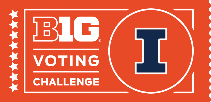 The logo for the Big Ten Voting Challenge for Illinois. The initiative encourages students from Big Ten schools to vote.