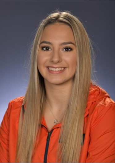 Freshman Amelia Knight poses for a headshot. Knight is the only international student on the womens gymnastics team currently.