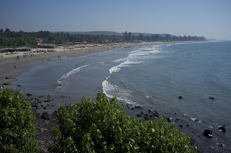 Beachgoers enjoy a day on Arambol beach in Goa, India. Jared Lobo, junior in LAS, is from Goa and has not been home since December 2019 due to the COVID-19 pandemic.