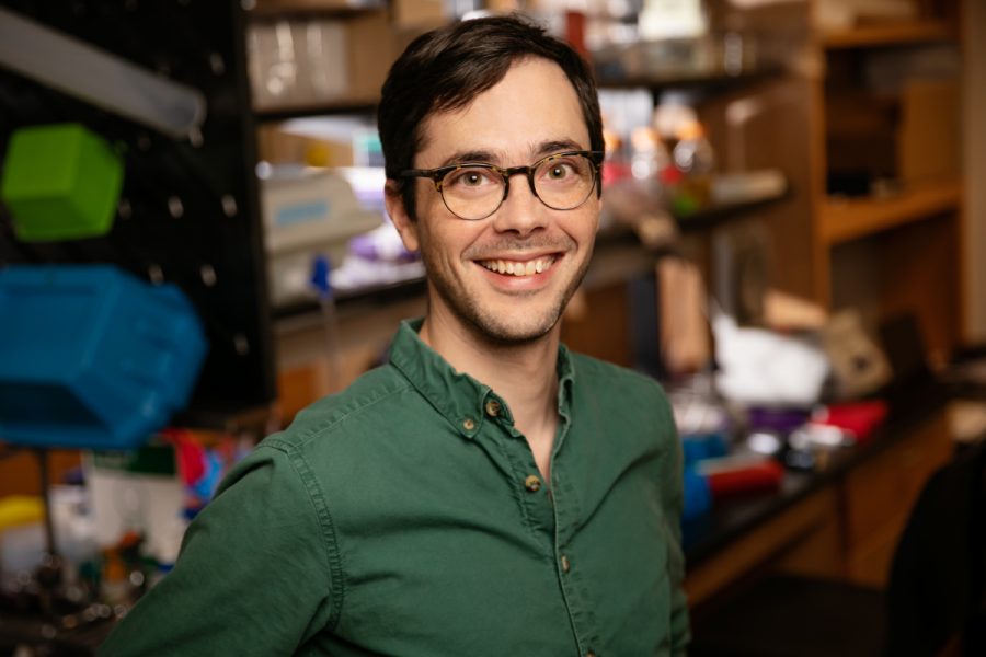 Illinois professor Christopher Byron poses for a professional headshot. Byron is leading a team that is trying to understand how COVID-19 saliva tests work on patients in the early stages of the virus.