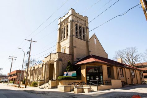The Community United Church of Christ houses Jubilee Café and stands at 805 S. 6th Street, in Champaign March 21. The cafe celebrated their four year anniversary of serving free meals to students and community members.