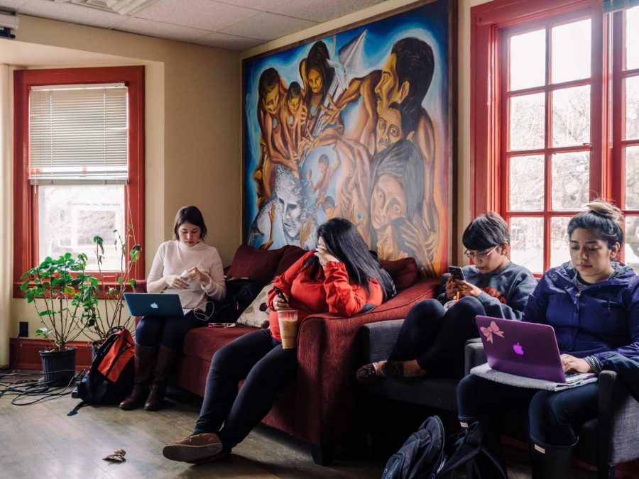 Students rest in La Casa Cultural Latina on  March 7, 2016. The Abriende Caminos program concentrates on bettering Hispanic health.