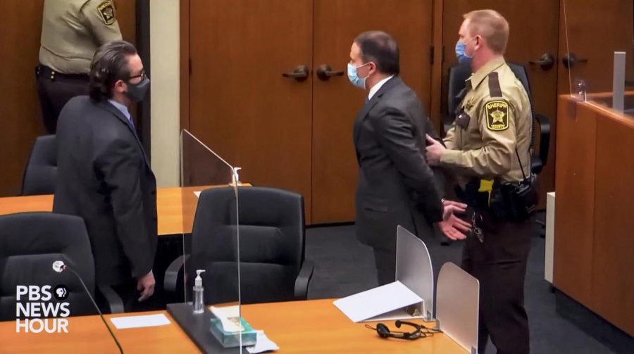 Former Minneapolis police officer, Derek Chauvin, is handcuffed and taken into custody after being found guilty of all charges in the death of George Floyd, in Minneapolis on April 20. The Black Lives Matter movement gained a lot of momentum following Floyd’s passing.