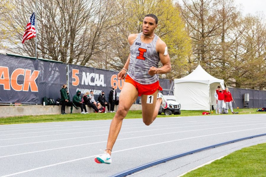 Aman Thornton ran outside on April 23 as a middle distance runner.