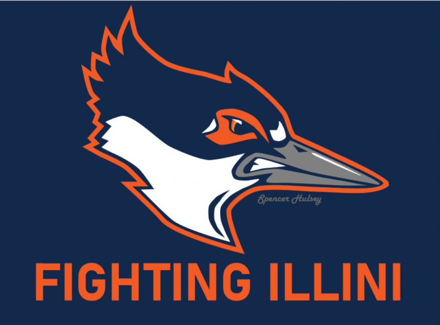 Spencer Hulsey updated the design for her belted kingfisher mascot idea.