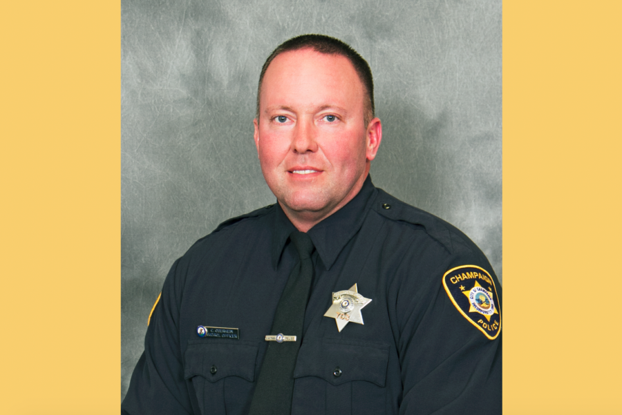 Champaign+Police+Officer+Chris+Oberheim+poses+for+a+picture.+Oberheim+passed+away+after+being+struck+by+gunfire+while+on-duty+Wednesday.+