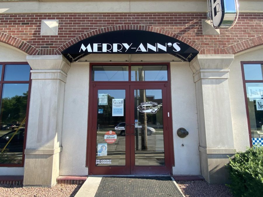 Merry Anns stands permanently closed at Gregory Place, 701 S Gregory Street in Urbana. Businesses continue to struggle in Illinois despite the phase 5 reopening. 