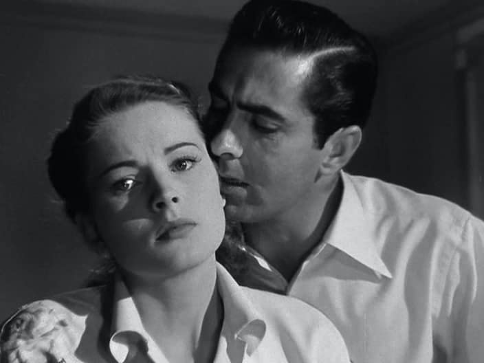 Tyrone Power and Coleen Gray star Nightmare Alley. This movie was released on October 28, 1947.