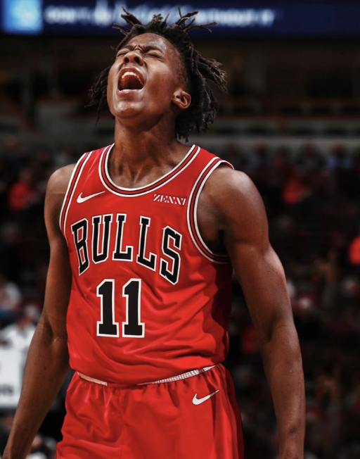 Former Illini basketball player Ayo Dosunmu wears a Bulls jersey during the summer preparing for the upcoming season. Ayo Dosunmu will be playing for the Chicago Bulls this 2021-2022 season. 
