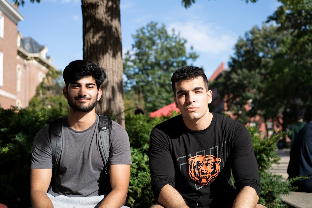 Ismail Ahmed is sophomore in ACES (left) and Abdallah Marzouki is also a sophomore who is in engineering (right) and they share their thoughts on homelessness. 