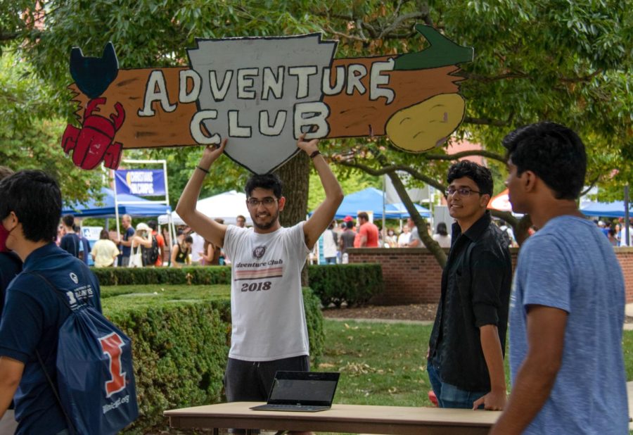 The heavily social RSO, Adventure Club, promotes their group at Quad Day on Aug 22. Multiple RSOs reflect on the difficulty of working remotely during Covid-19.