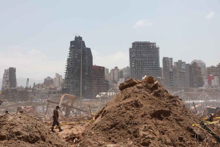 Aftermath of a deadly explosion that hit the seaport of Beirut, Lebanon on Aug. 4, 2020. Columnist Eddie Ryan believes that much help is needed for country in preserving Old Lebanon. 