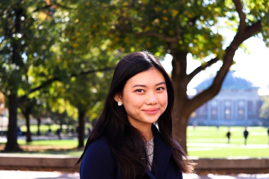 Victoria Chu, senior in LAS, is the founder and president of an RSO called Action Against Hunger and uses leadership skills she formed after immigrating from Hong Kong to the United States. 