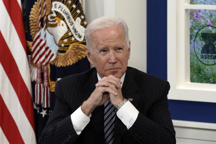 President Joe Biden at the virtual summit on Oct. 26. Senior Columnist Andrew Prozorovsky believes that Biden will have trouble gaining supporters due to the inflation during his presidency. 