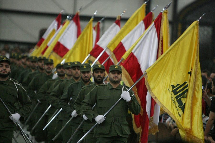 Hezbollah fighters at a ceremony on Jan. 14, 2018. Columnist Eddie Ryan believes that Lebanons future in having a booming democracy has not been fully recognized. 