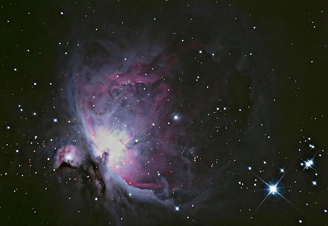 Photo of the Orion nebula taken in Austria. Students a part of Astrobiology Club get the opportunity to bond over stargazing. 