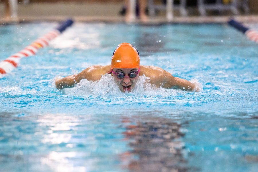 Swimmer Abby Cabush. senior in Engineering, has broken several records during her swim career. She has broken the University record for freestyle and some personal ones too. 