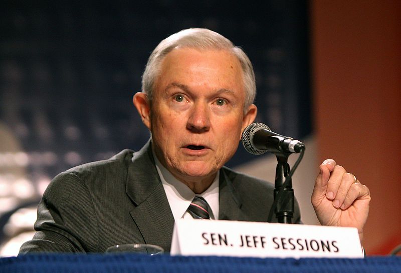 Former U.S. Attorney General, Jeff Sessions, speaks during an event at Washington DC on Oct. 7, 2011. The ISG has denied the Illini Republicans request of having Sessions visit the campus. 
