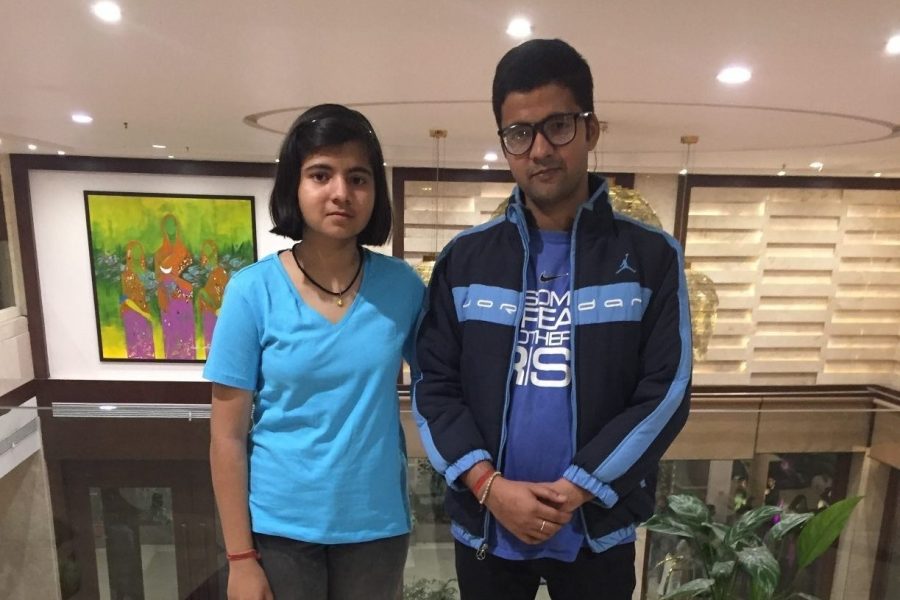 Vishesh Askhat Pathak, junior in Information Sciences, with his younger sister, Agastika Pathak. Pathak and other students talk about their childhood best friends who have made a huge impact on their lives. 